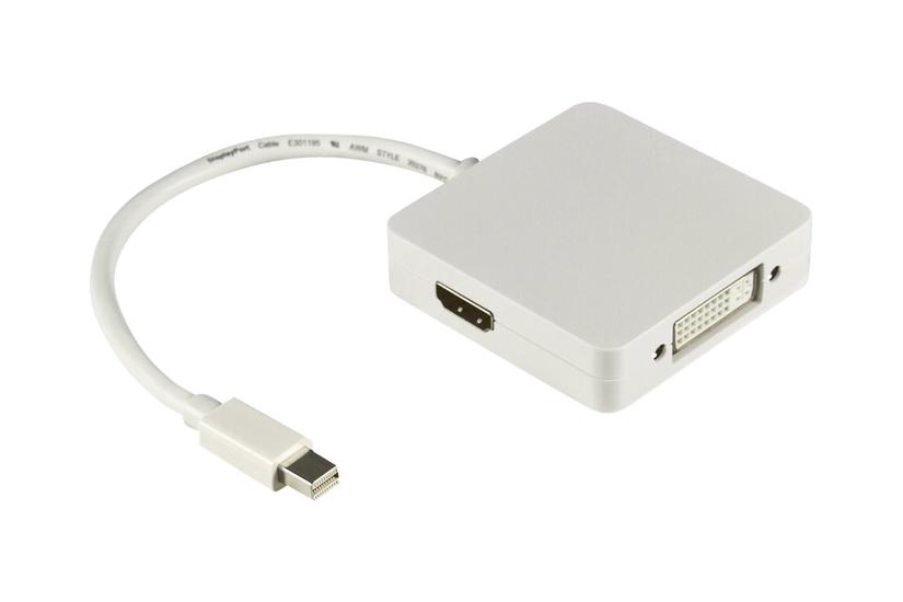 Deltaco Mini Displayport Til Hdmi Dvi Hvid
