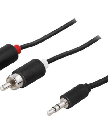 Deltaco Mm-143a 10m Rca Han       Mm Stereo Mini Jack Sort
