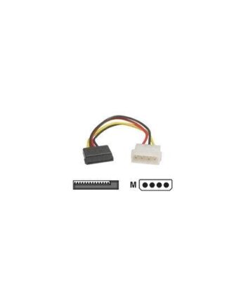 Deltaco Molex Han Til 15 Pin Sata Hun