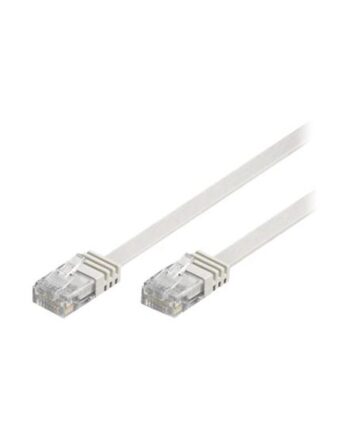 Deltaco Netværkskabel Cat6  Utp  Flat       Hvid