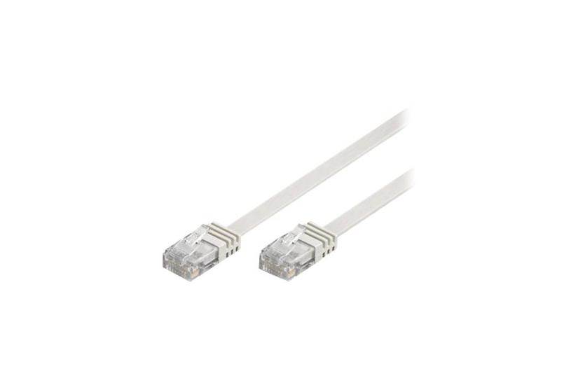 Deltaco Netværkskabel Cat6 Utp Flat Hvid
