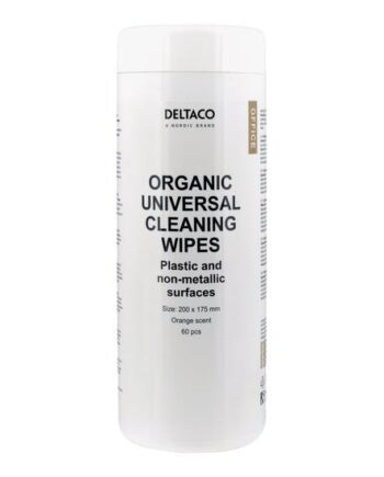 Deltaco Organic Universal Rengøringsklude 60 Ark Hvid