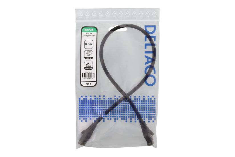 Deltaco Patchkabel 50 Cm Sort