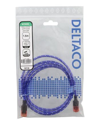 Deltaco Patchkabel       Blå  Hvid