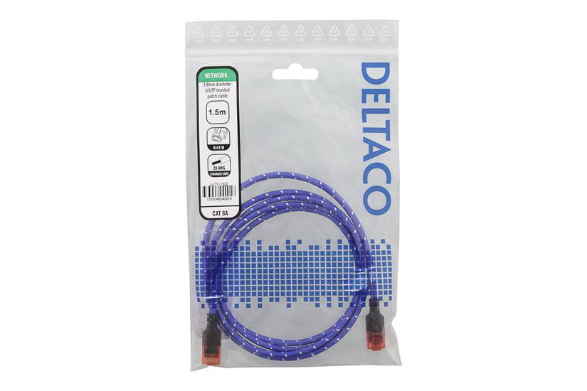 Deltaco Patchkabel Blå Hvid
