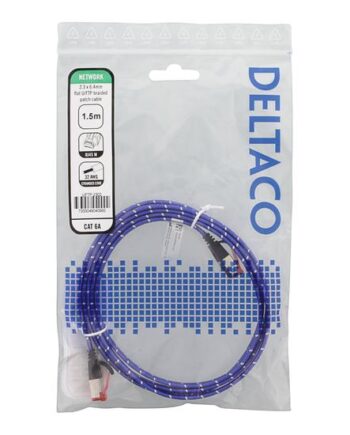 Deltaco Patchkabel       Blå  Hvid