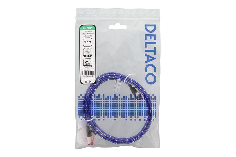 Deltaco Patchkabel Blå Hvid