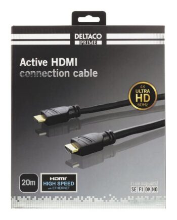 Deltaco Prime Hdmi-3200 Hdmi-kabel Med Ethernet 20