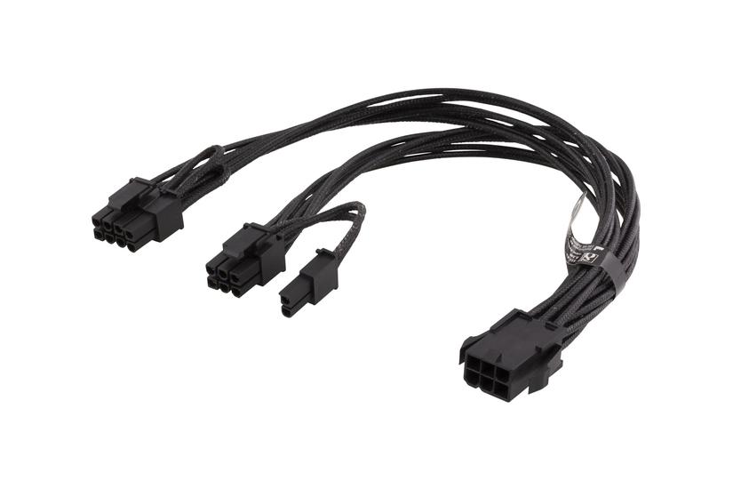 Deltaco Ssi-63 Strøm-splitter Pin Pcie-strøm Til Pin Pcie-strøm