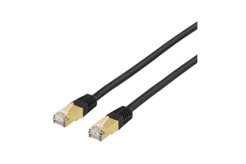 Deltaco Stp-703s Patchkabel 30 Cm Sort