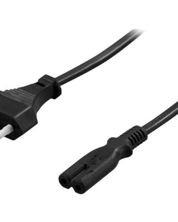 Deltaco Strømkabel Europlug Til Iec 60320 C7     Sort