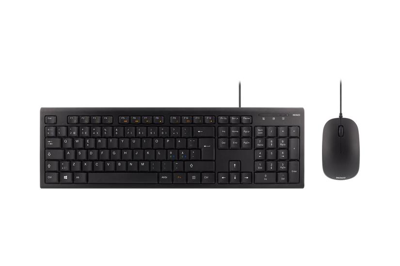 Deltaco Tb-700 Tastatur Og Mus-sæt Sort