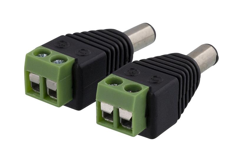 Deltaco Tbl-1006 Stikadapter Pins Terminalblok Til Dc Jackstik Mm