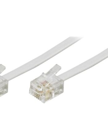 Deltaco Telefonkabel Rj11 Til Rj11     Hvid