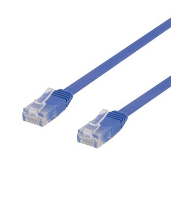 Deltaco Tp-610b-fl Patchkabel 10   Blå