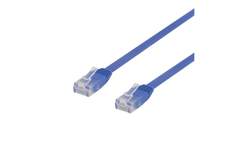Deltaco Tp-610b-fl Patchkabel 10 Blå