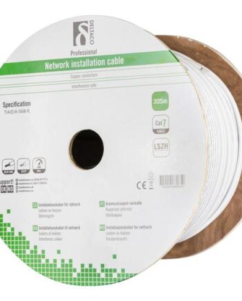 Deltaco Tp-71c Bulkkabel 305   Hvid