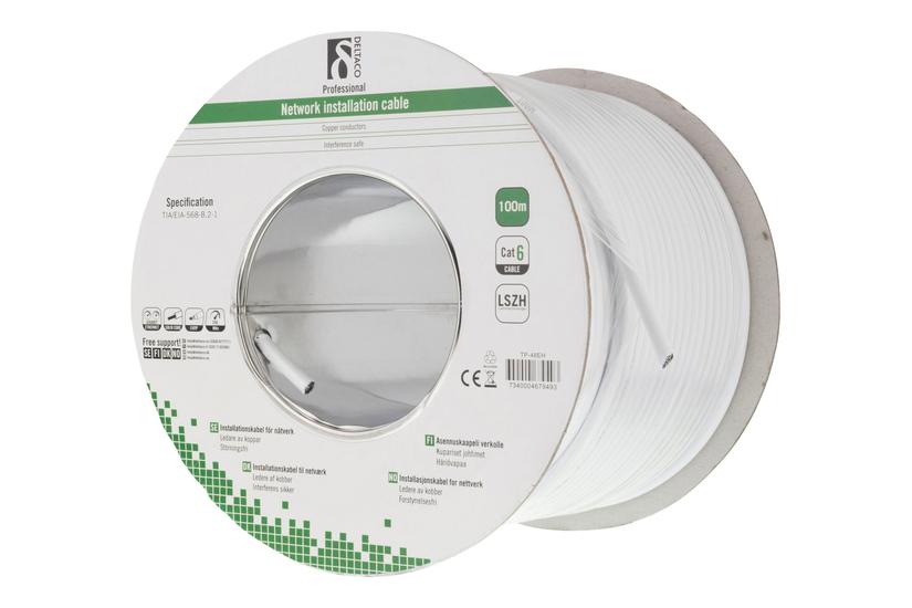 Deltaco Tp-48eh Bulkkabel 100 Hvid