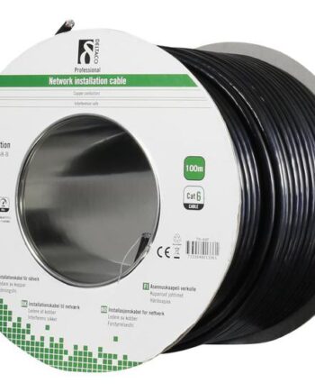 Deltaco Tp-49f Bulkkabel 100   Sort