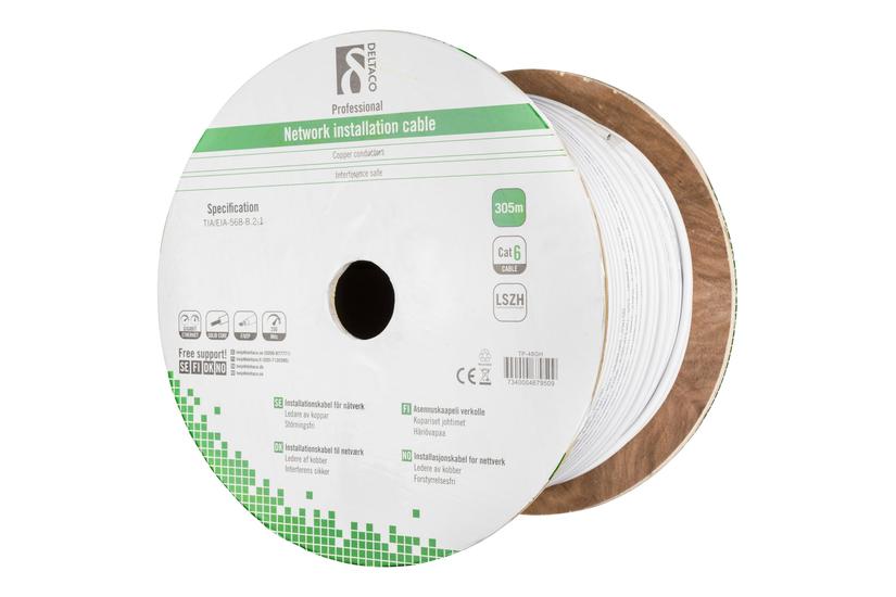 Deltaco Tp-48gh Bulkkabel 305 Hvid