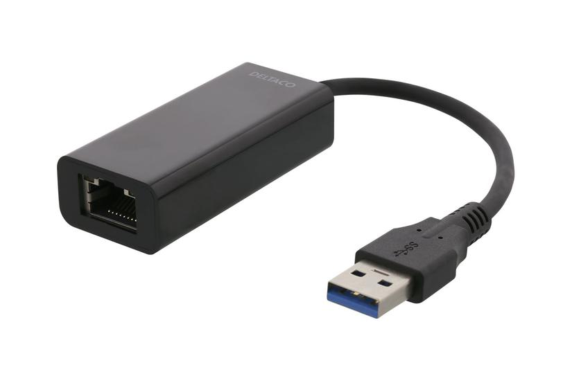 Deltaco Usb Til Rj45 Sort