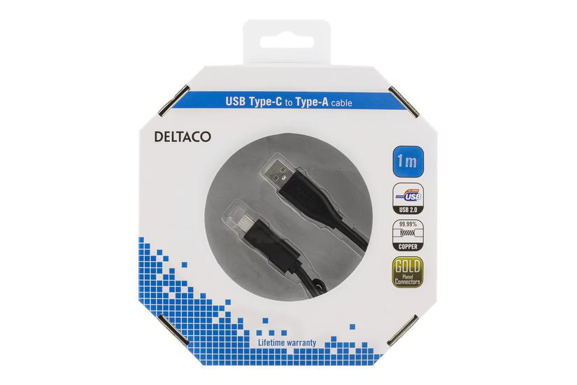 Deltaco Usb Type- Kabel Usb Til 24 Pin Usb-