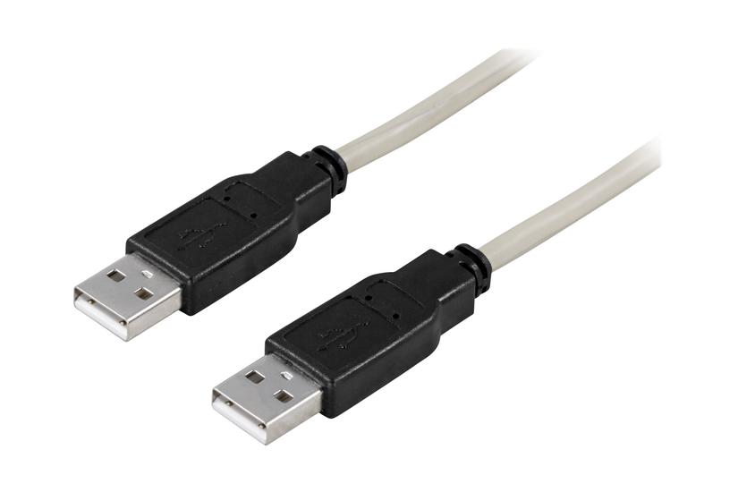 Deltaco Usb2- Usb-kabel Usb Til Usb 50 Cm
