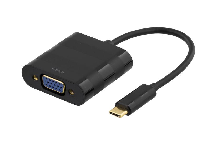 Deltaco Usb- Til Vga Sort