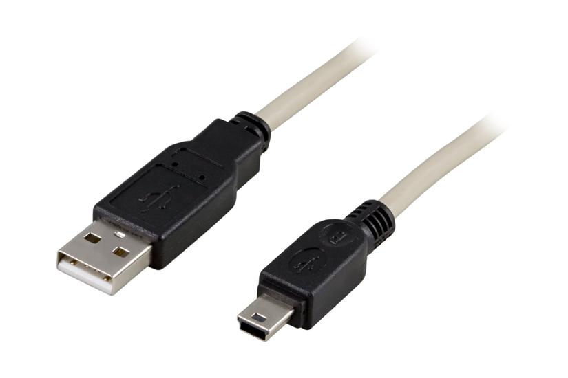 Deltaco Usb-kabel Usb Til Mini-usb Type