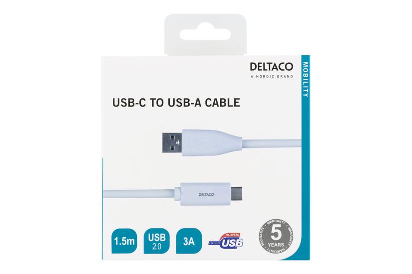 Deltaco Usbc-1010m Usb Type- Kabel Usb- Til Usb