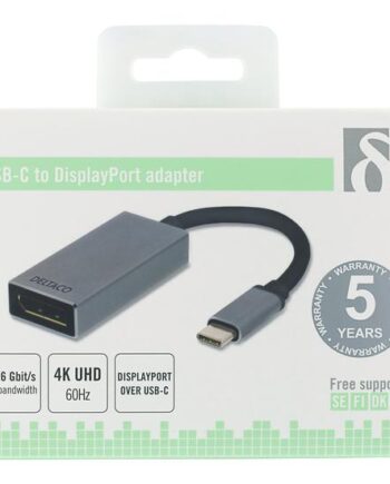 Deltaco Usbc-dp2 Ekstern Videoadapter Usb-