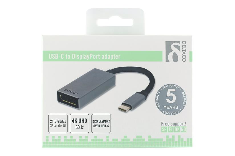 Deltaco Usbc-dp2 Ekstern Videoadapter Usb-