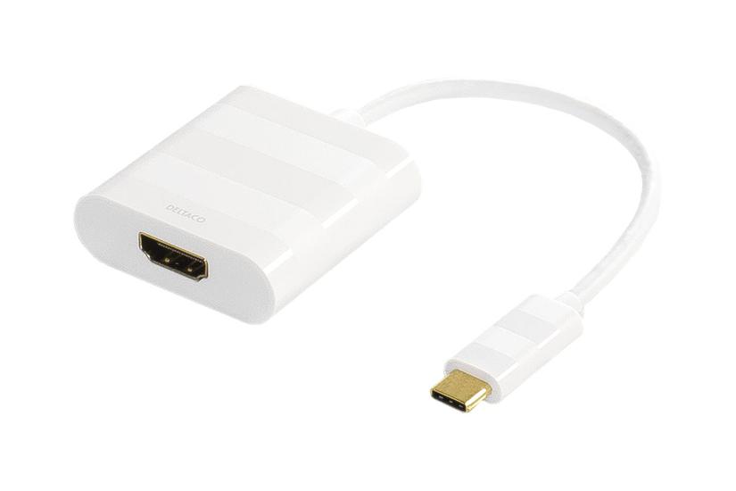 Deltaco Usbc-hdmi1 Ekstern Videoadapter Usb-