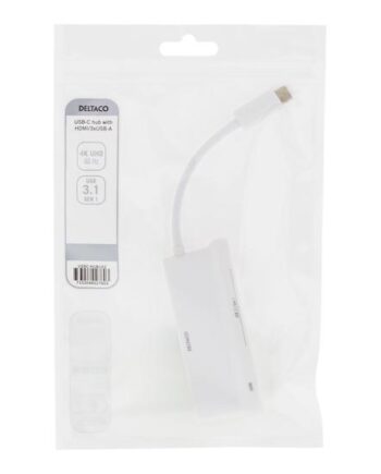 Deltaco Usbc-hub102 Dockingstation Usb-  Hdmi