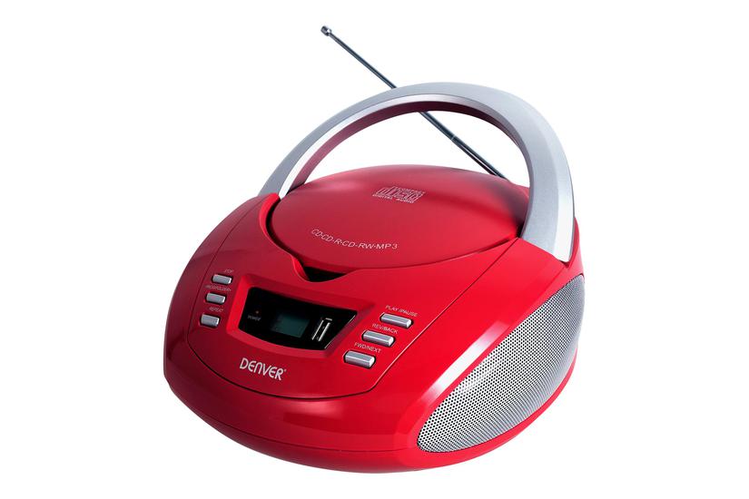 Denver Tcu-211red Boombox Cd Usb-vært