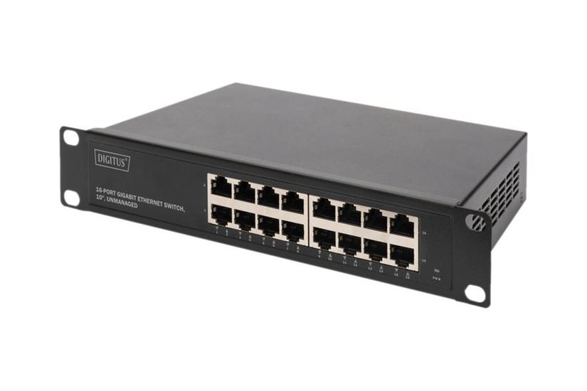 Digitus Dn-80115 Switch 16 Porte Ikke Administreret Monterbar På Stativ