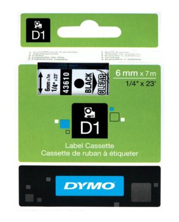 Dymo D1 Tape Skinnende   Kassette    Rulle      Cm