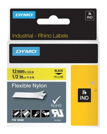 Dymo Fleksibel Tape   Kassette    Roll      Cm