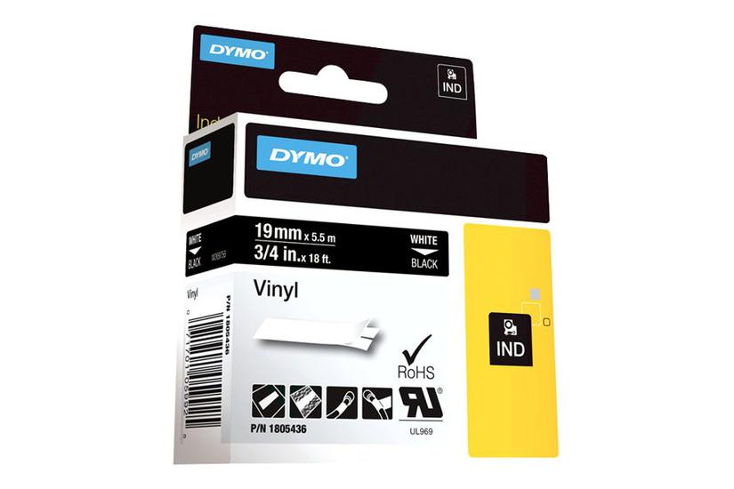 Dymo Rhino Coloured Vinyl Tape Kassette Roll Cm