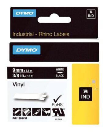 Dymo Rhino Coloured Vinyl Tape   Kassette    Rulle    Cm