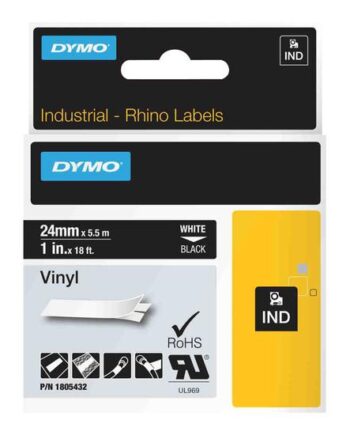 Dymo Rhino Coloured Vinyl Tape   Kassette    Rulle    54 Cm