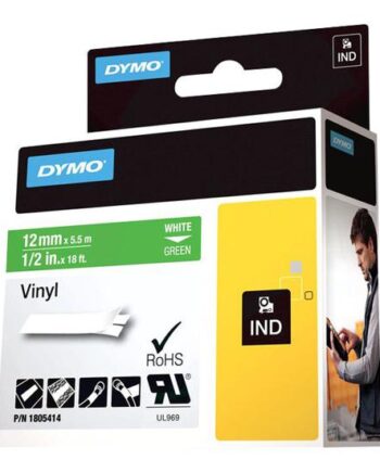 Dymo Rhino Coloured Vinyl Tape   Kassette    Rulle      Cm