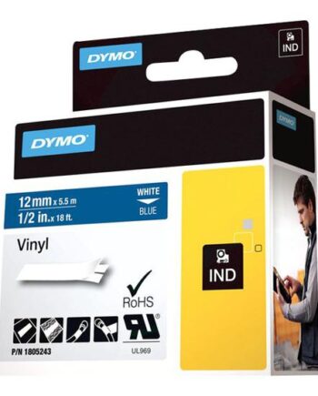 Dymo Rhino Coloured Vinyl Tape   Kassette    Rulle      Cm