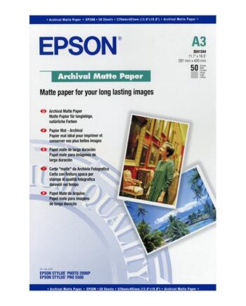 Epson Archival Matte Paper Papir Mat 50 Ark A3 192