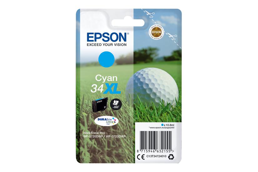 Epson 34 Cyan Original Blækpatron