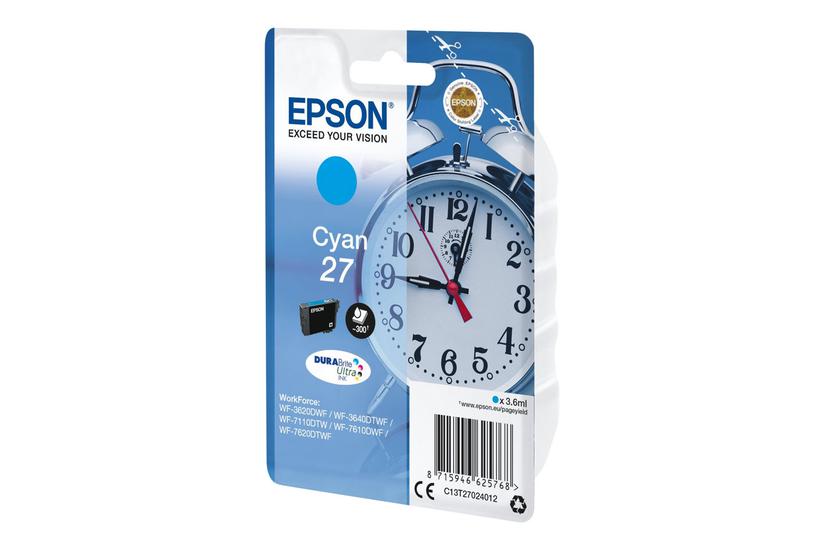 Epson 27 Cyan Original Blækpatron