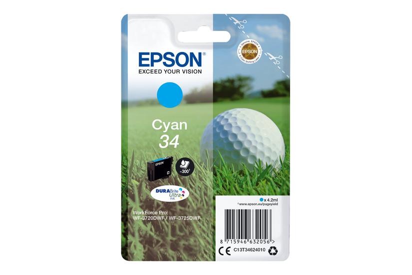Epson 34 Cyan Original Blækpatron