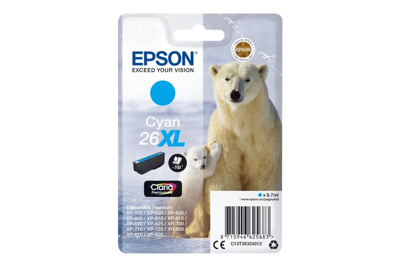 Epson 26 Cyan Original Blækpatron