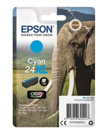Epson 24    Cyan Original Blækpatron