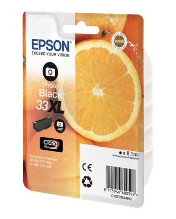 Epson 33    Foto-sort Original Blækpatron
